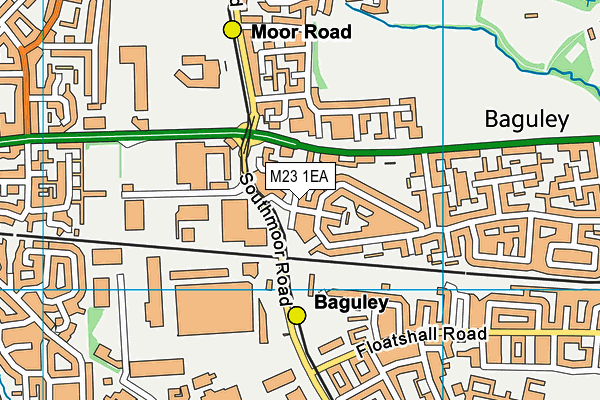 M23 1EA map - OS VectorMap District (Ordnance Survey)