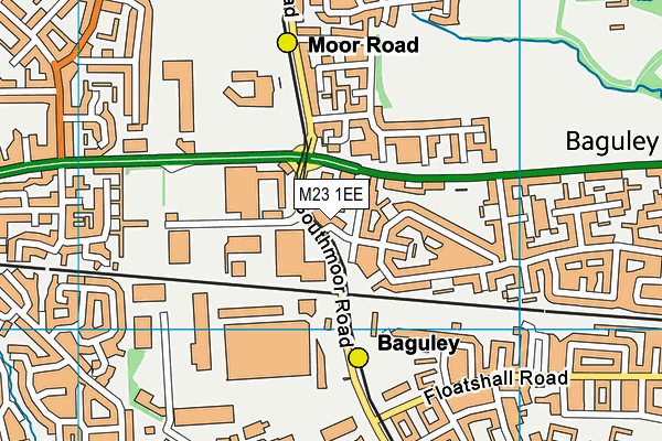 M23 1EE map - OS VectorMap District (Ordnance Survey)
