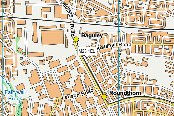 M23 1EL map - OS VectorMap District (Ordnance Survey)