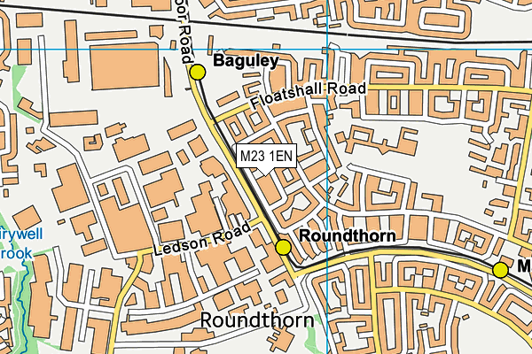 M23 1EN map - OS VectorMap District (Ordnance Survey)