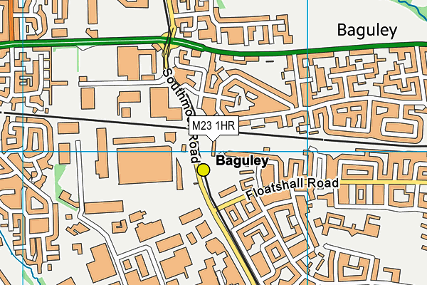 M23 1HR map - OS VectorMap District (Ordnance Survey)
