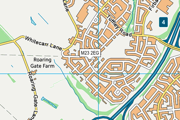 M23 2EG map - OS VectorMap District (Ordnance Survey)