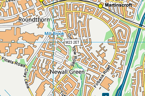 M23 2ET map - OS VectorMap District (Ordnance Survey)