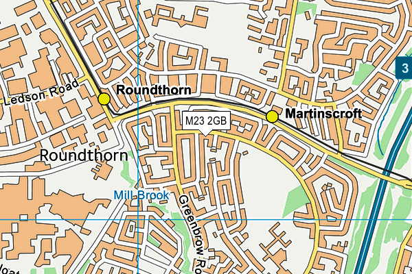 M23 2GB map - OS VectorMap District (Ordnance Survey)