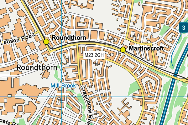 M23 2GH map - OS VectorMap District (Ordnance Survey)