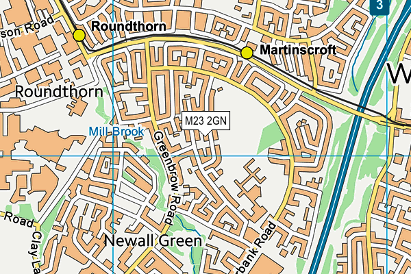 M23 2GN map - OS VectorMap District (Ordnance Survey)