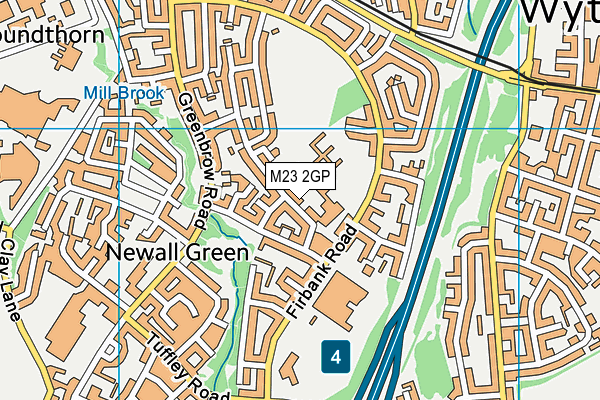 M23 2GP map - OS VectorMap District (Ordnance Survey)