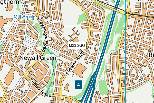 M23 2GQ map - OS VectorMap District (Ordnance Survey)