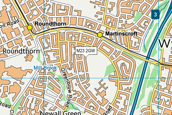 M23 2GW map - OS VectorMap District (Ordnance Survey)