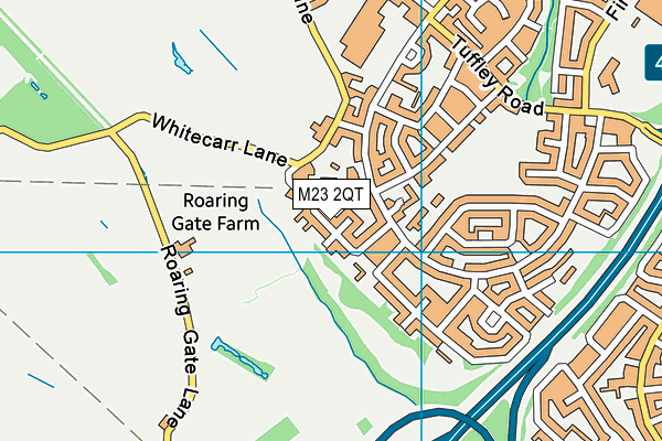 M23 2QT map - OS VectorMap District (Ordnance Survey)