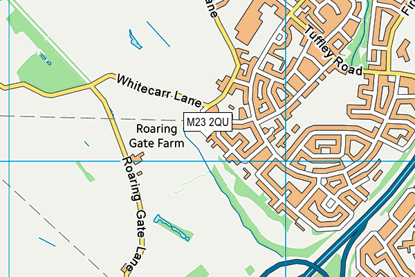 M23 2QU map - OS VectorMap District (Ordnance Survey)