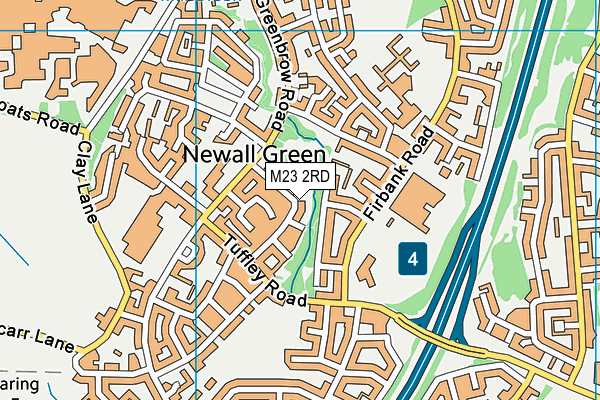 M23 2RD map - OS VectorMap District (Ordnance Survey)