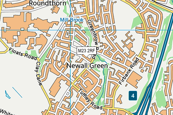 M23 2RF map - OS VectorMap District (Ordnance Survey)