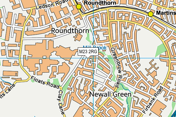 M23 2RG map - OS VectorMap District (Ordnance Survey)