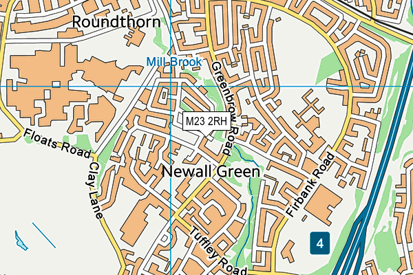 M23 2RH map - OS VectorMap District (Ordnance Survey)