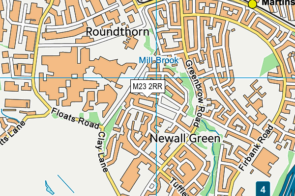 M23 2RR map - OS VectorMap District (Ordnance Survey)