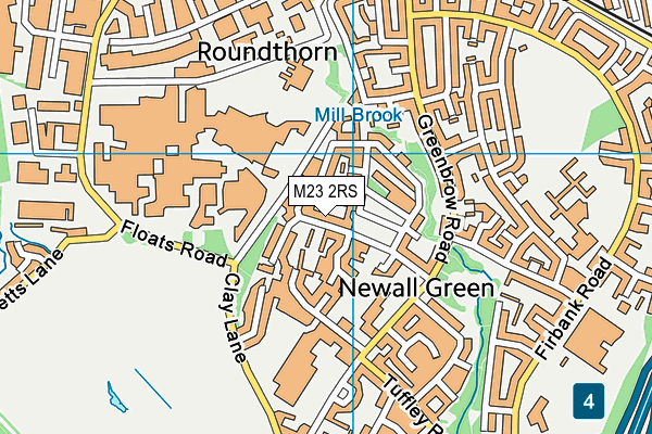 M23 2RS map - OS VectorMap District (Ordnance Survey)