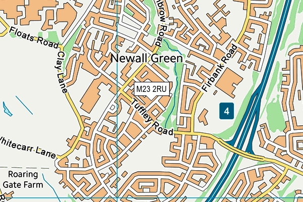 M23 2RU map - OS VectorMap District (Ordnance Survey)