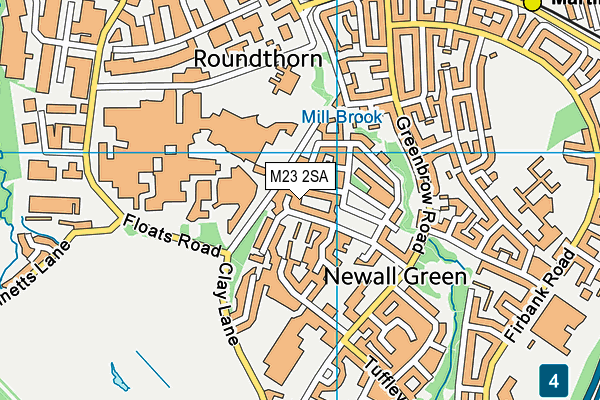 M23 2SA map - OS VectorMap District (Ordnance Survey)