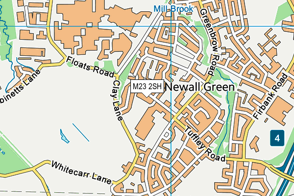 M23 2SH map - OS VectorMap District (Ordnance Survey)