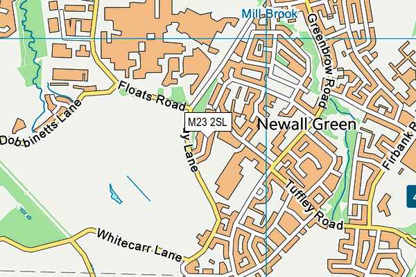 M23 2SL map - OS VectorMap District (Ordnance Survey)