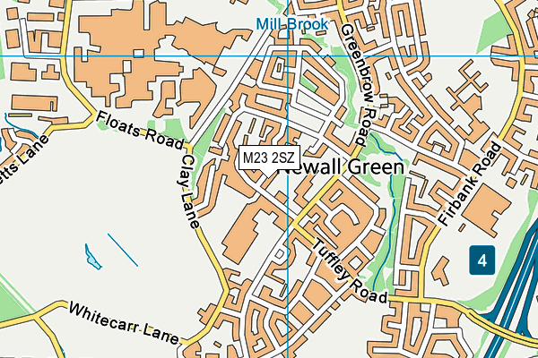 M23 2SZ map - OS VectorMap District (Ordnance Survey)