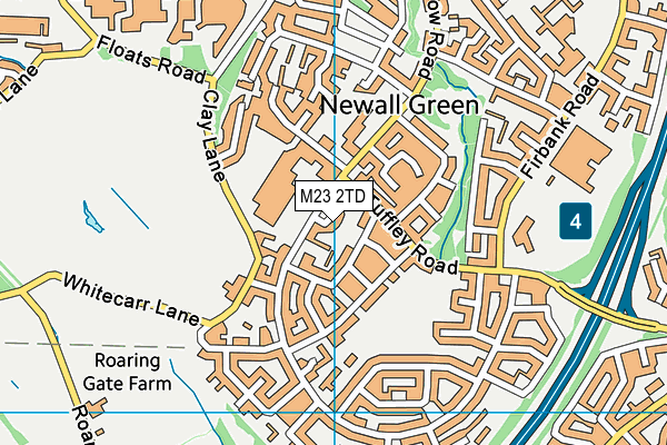 M23 2TD map - OS VectorMap District (Ordnance Survey)