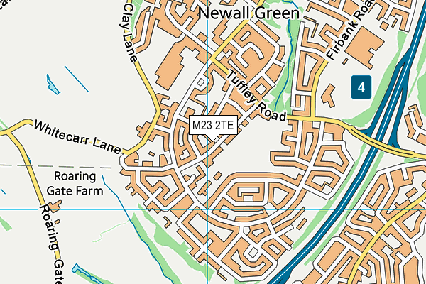 M23 2TE map - OS VectorMap District (Ordnance Survey)
