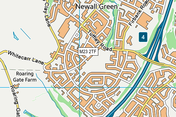 M23 2TF map - OS VectorMap District (Ordnance Survey)