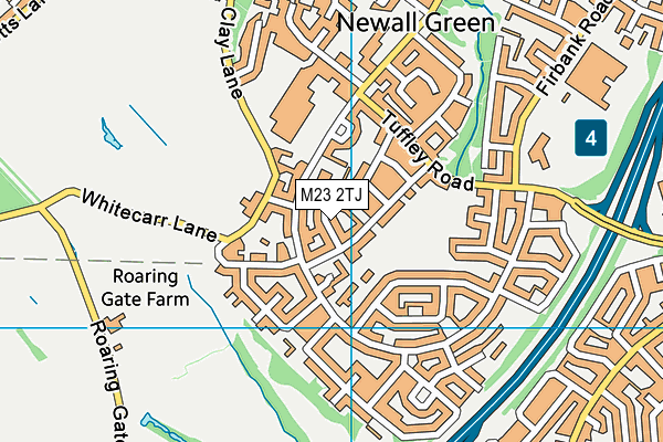 M23 2TJ map - OS VectorMap District (Ordnance Survey)