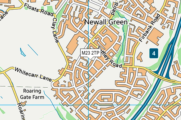 M23 2TP map - OS VectorMap District (Ordnance Survey)