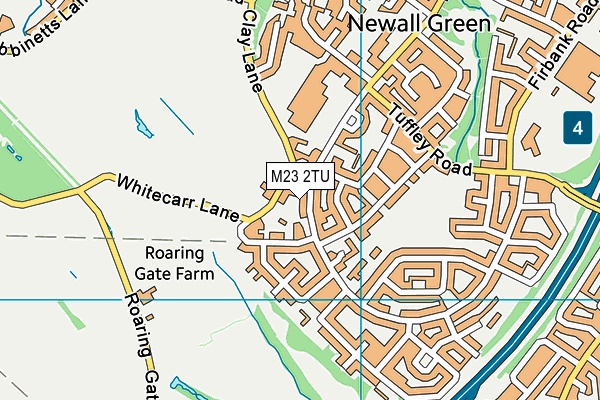 M23 2TU map - OS VectorMap District (Ordnance Survey)