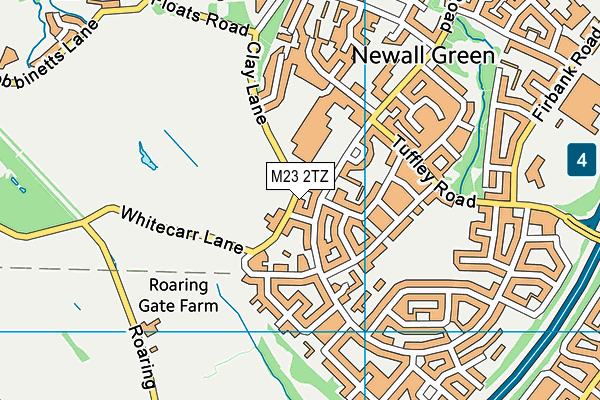 M23 2TZ map - OS VectorMap District (Ordnance Survey)