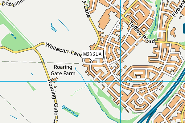 M23 2UA map - OS VectorMap District (Ordnance Survey)