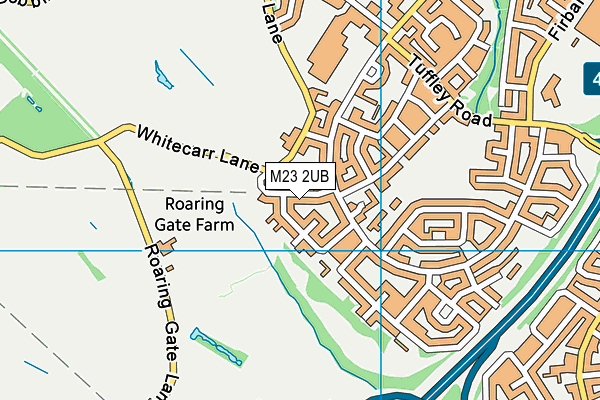 M23 2UB map - OS VectorMap District (Ordnance Survey)