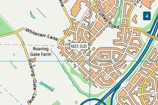 M23 2UD map - OS VectorMap District (Ordnance Survey)