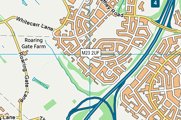 M23 2UF map - OS VectorMap District (Ordnance Survey)
