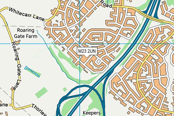 M23 2UN map - OS VectorMap District (Ordnance Survey)