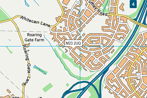 M23 2UQ map - OS VectorMap District (Ordnance Survey)