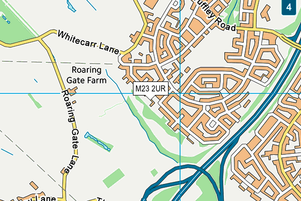 M23 2UR map - OS VectorMap District (Ordnance Survey)