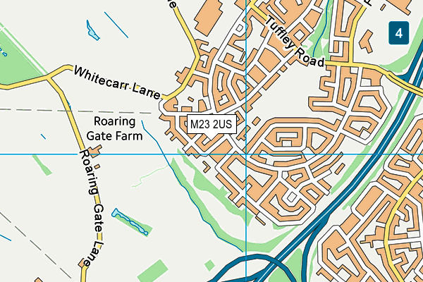 M23 2US map - OS VectorMap District (Ordnance Survey)