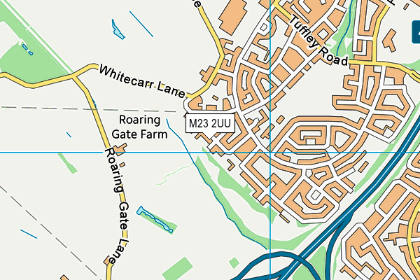 M23 2UU map - OS VectorMap District (Ordnance Survey)