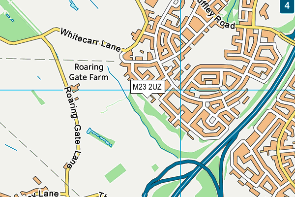 M23 2UZ map - OS VectorMap District (Ordnance Survey)