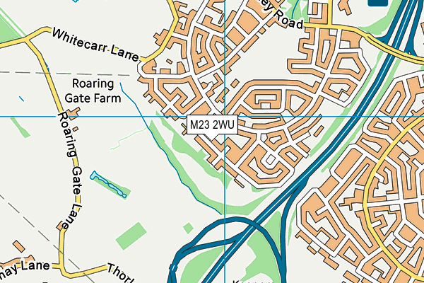 M23 2WU map - OS VectorMap District (Ordnance Survey)