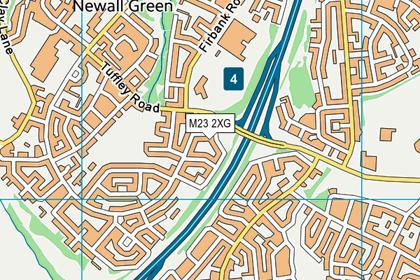 M23 2XG map - OS VectorMap District (Ordnance Survey)