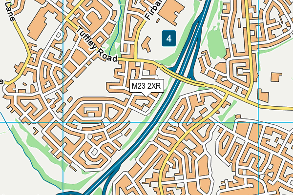 M23 2XR map - OS VectorMap District (Ordnance Survey)