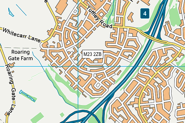 M23 2ZB map - OS VectorMap District (Ordnance Survey)