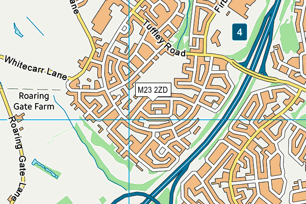 M23 2ZD map - OS VectorMap District (Ordnance Survey)