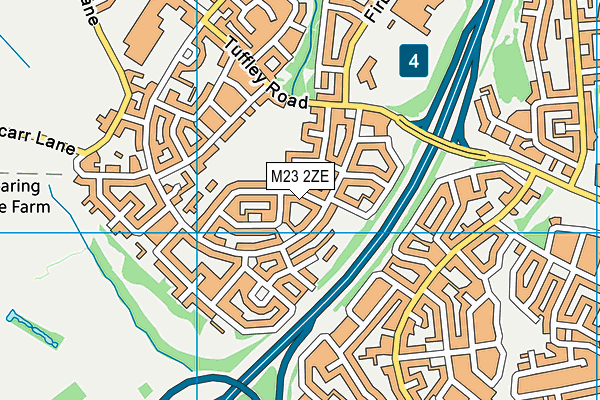 M23 2ZE map - OS VectorMap District (Ordnance Survey)