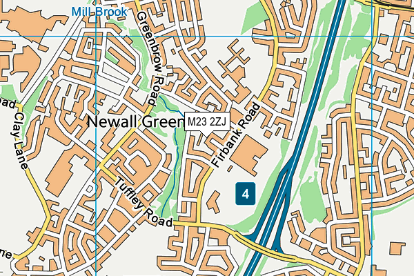 M23 2ZJ map - OS VectorMap District (Ordnance Survey)